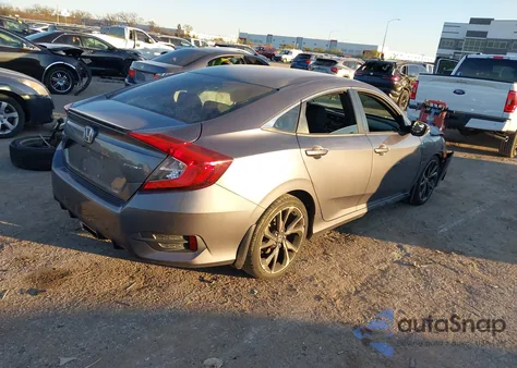 2020 Honda Civic Sport z USA, uszkodzony, nr VIN 19XFC2F88LE017490